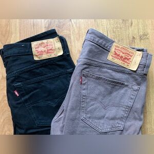 Levi’s 501 Bundle Of 2 Button Fly Original Fit Straight Leg Mens 35x30